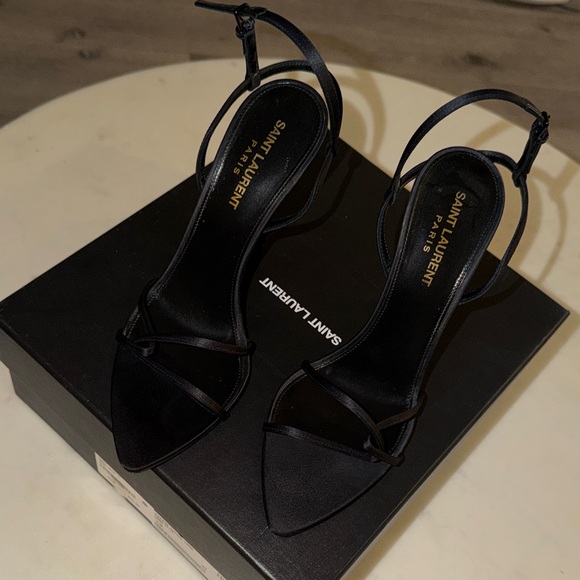 YSL Satin Clara Sandals (110) - Picture 6 of 6